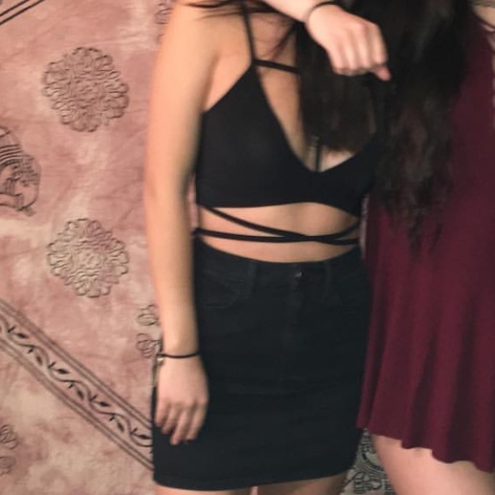 BDG Black Jean Skirt